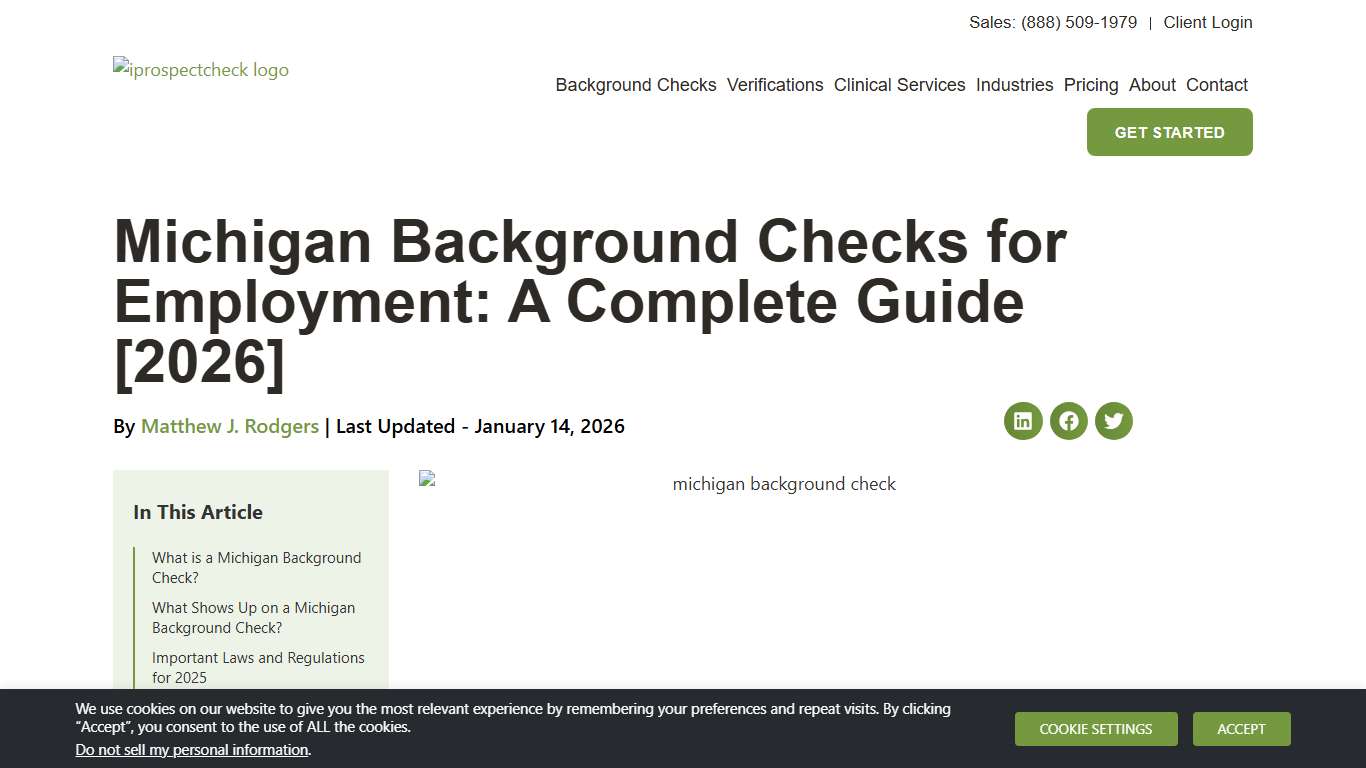 Michigan Background Checks for Employment: A Complete Guide [2026] - iprospectcheck